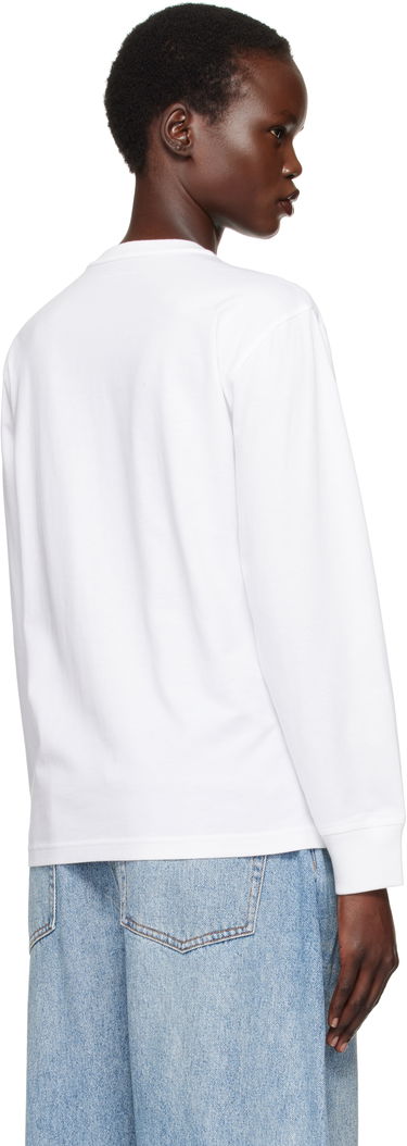 Majica kratkih rukava Alexander Wang Long Sleeve Puff Logo T-Shirt Bijela | 4CC3241519, 2