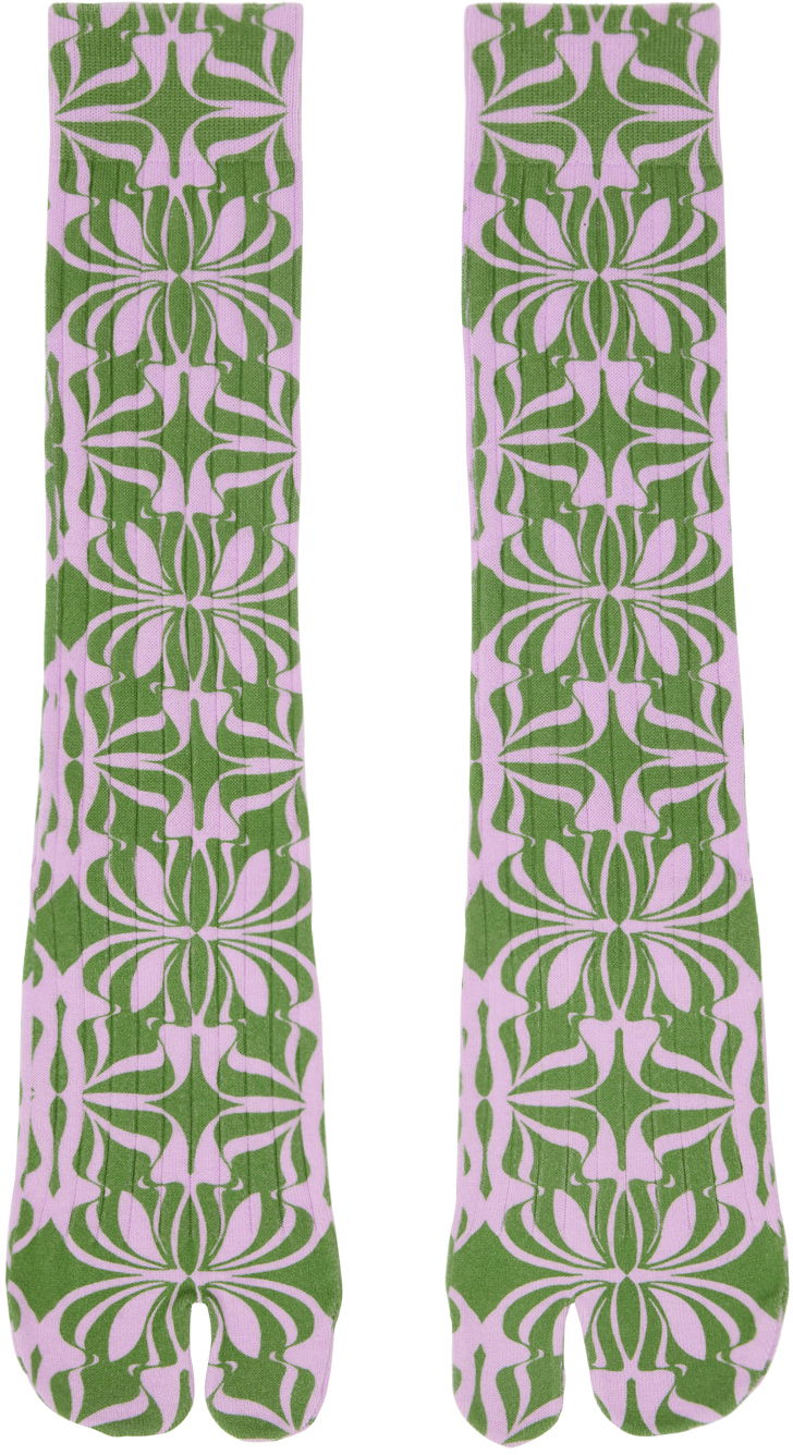 Čarape Dries Van Noten Dries Van Noten Printed Tabi Socks Višebojno | 241-011901-045
