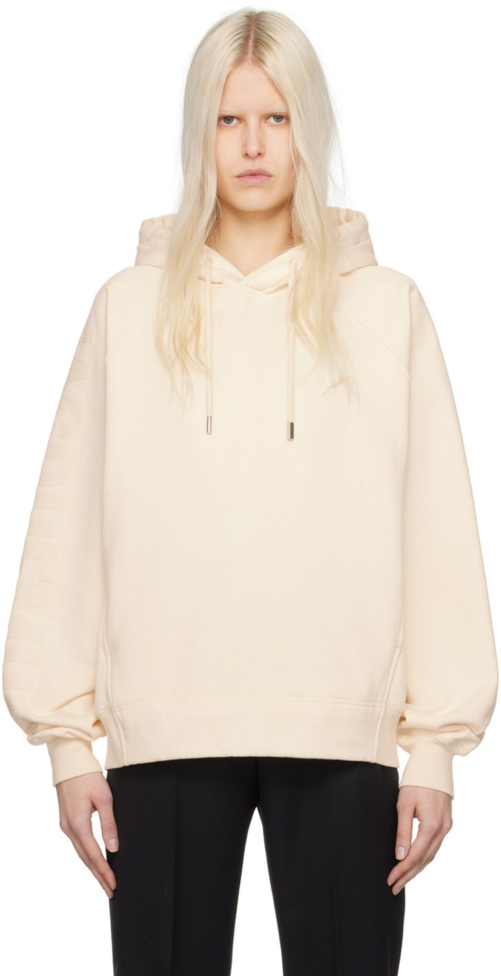 Dukserice Jacquemus Off-White Les Classiques 'Le Hoodie Typo' Bež | 24E245JS234-2341