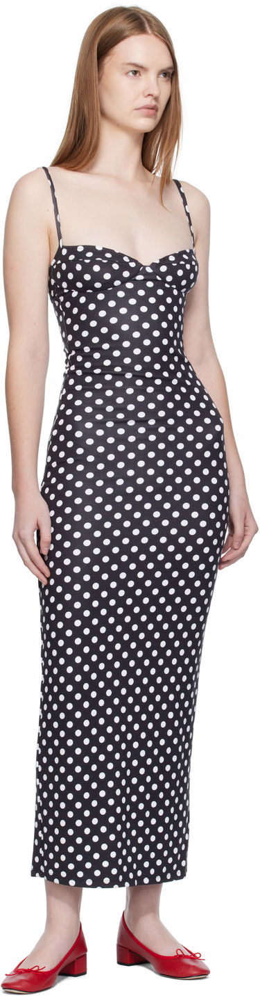 Haljina Miaou Miaou Florence Polka Dot Midi Dress Crna | 5067HJBBWP, 3