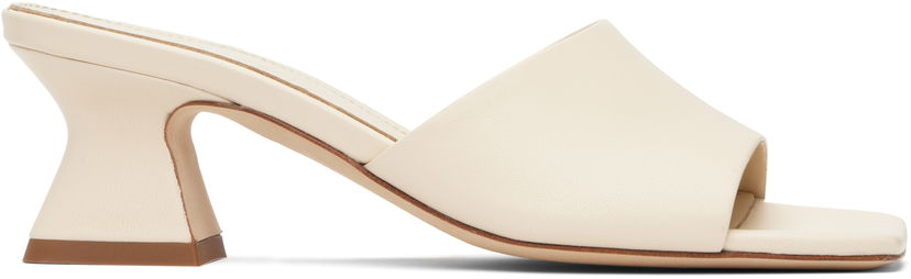 Dodaci Aeyde Aeyde Ale Leather Mules Bijela | A11-HS-ARCS45TB142-SS25-100-007