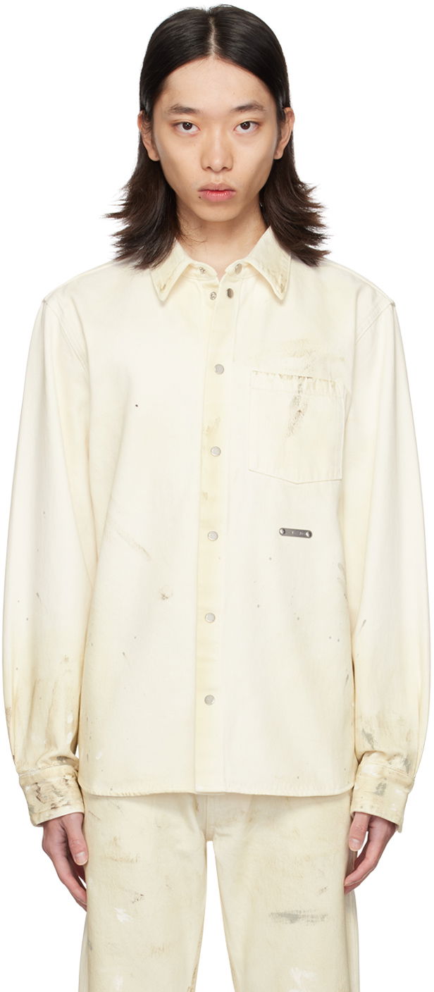 Košulja Helmut Lang Helmut Lang Painted Denim Shirt Bijela | O05DM101
