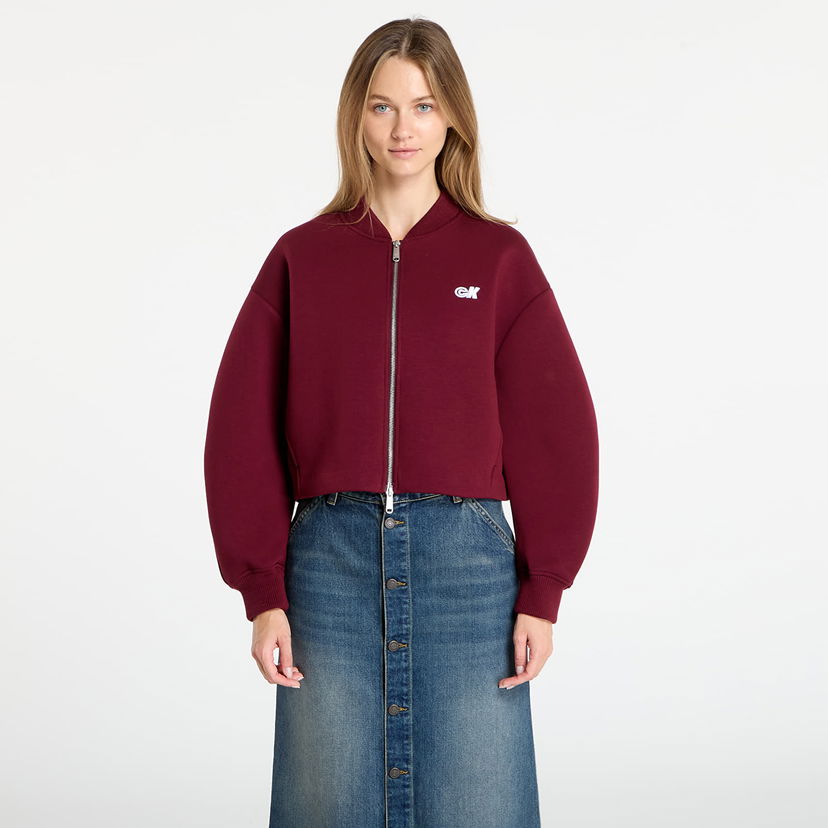 Bomber jakna CALVIN KLEIN Calvin Klein Jeans Oversized Bomber Jacket Tamnocrvena | LV047C524G VLP