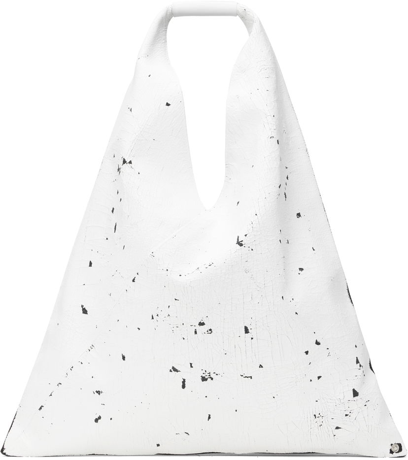 Ručna torbica Maison Margiela MM6 Maison Margiela Triangle Tote Bag Bijela | S54WD0039 P8333
