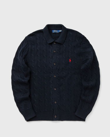 Džemper Polo by Ralph Lauren Collared Cable-Knit Button-Front Cardigan Tamnoplava | 710979114002, 2