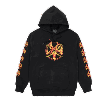 Dukserice Palace Flamed Hoodie Crna | P21HD014, 0