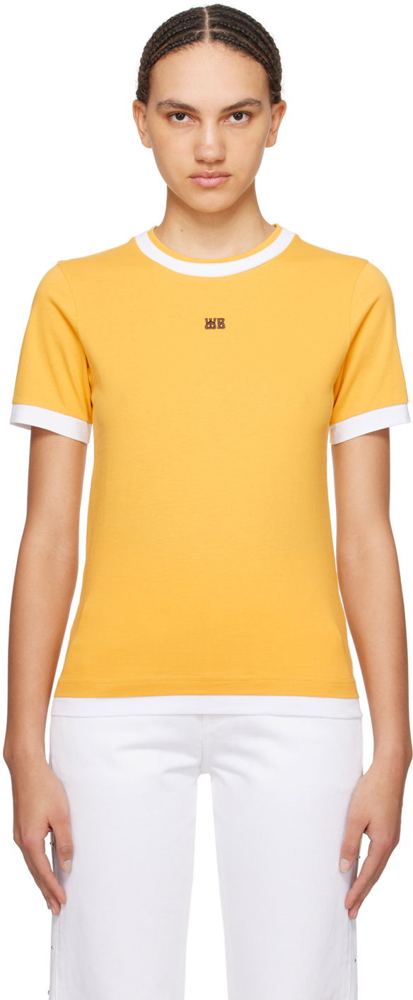 Majica kratkih rukava Wales Bonner Horizon T-Shirt Žuta | WS24JE05-JE01-300
