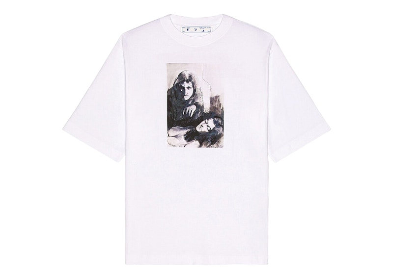 Majica kratkih rukava Off-White Mirko Artist Skate T-Shirt Bijela | OMAA119F21JER0190110