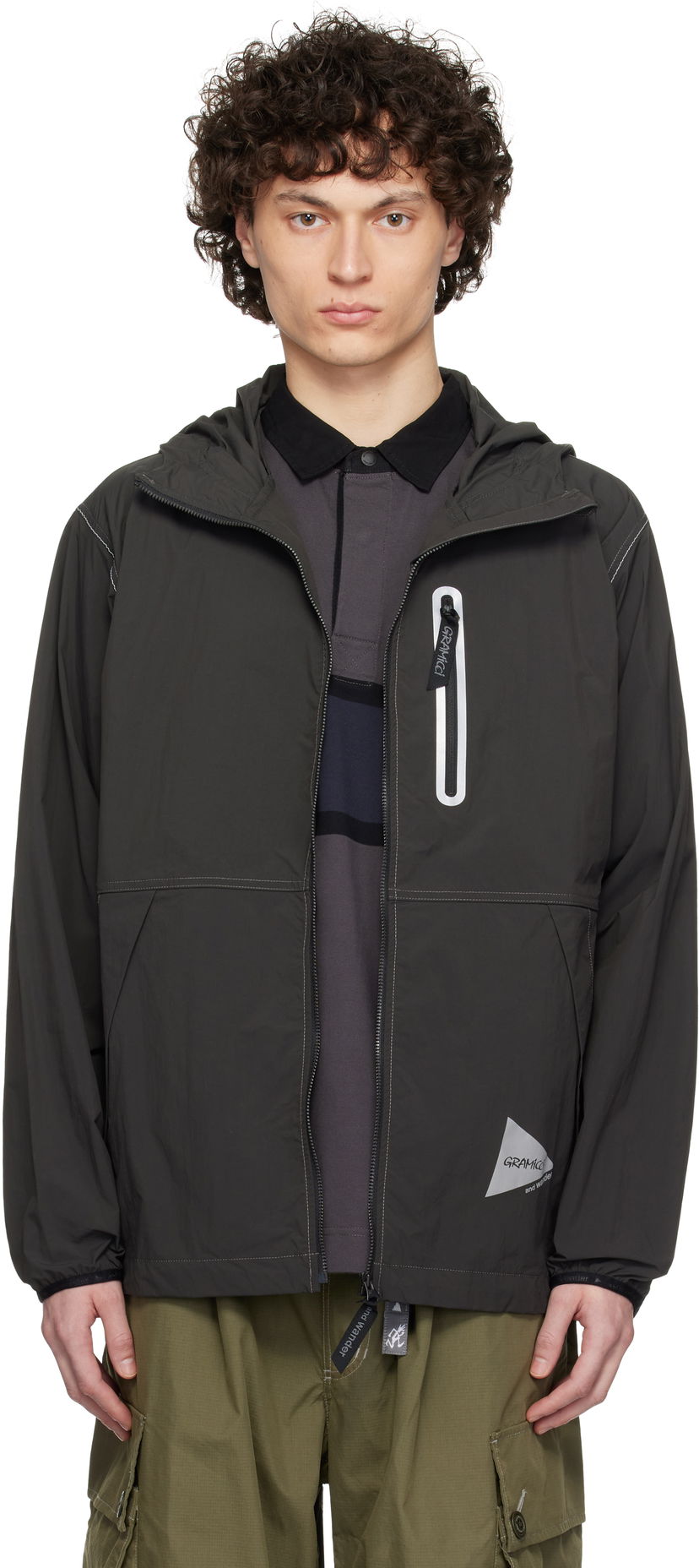 Vjetrovka and wander Gramicci Edition Brushed Nylon Jacket Zelena | GUJ5-S3000