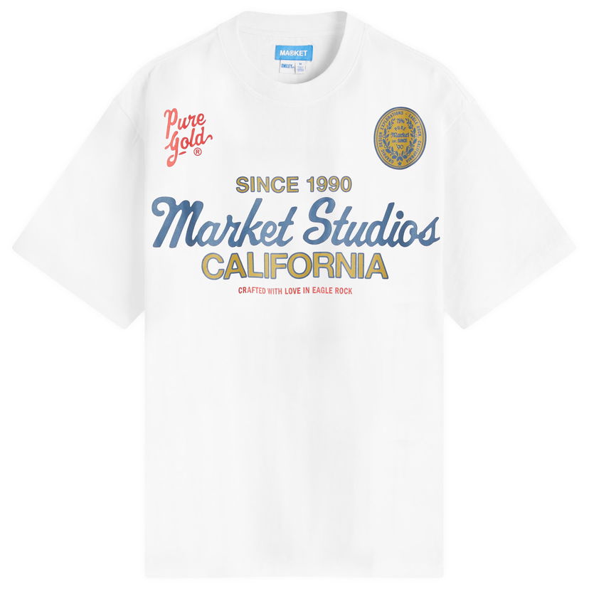 Majica kratkih rukava MARKET Pure Gold T-Shirt Bijela | 399002179-WHT