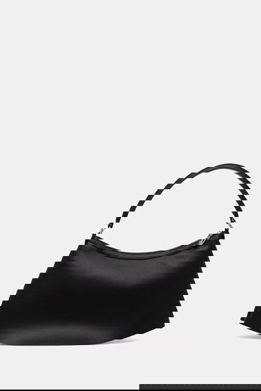 Torba za rame Lacoste Lacoste Pleated Leather Shoulder Bag Crna | NU5015DP, 2