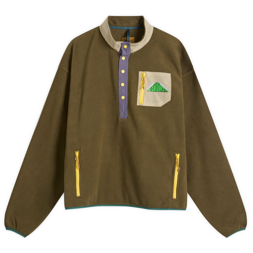 Džemper Brain Dead Brain Dead Equipment Fleece Pullover Jacket Zelena | BDP25T34O043-OLV