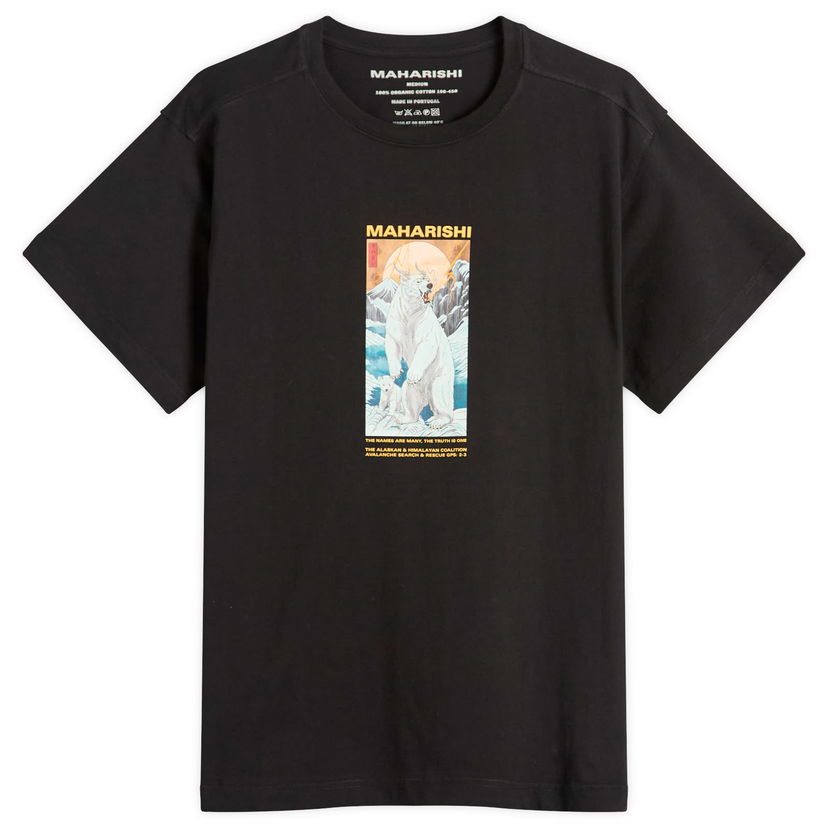 Majica kratkih rukava Maharishi Maharishi Alaskan Polar Bears Graphic T-Shirt Crna | 2211-BLK
