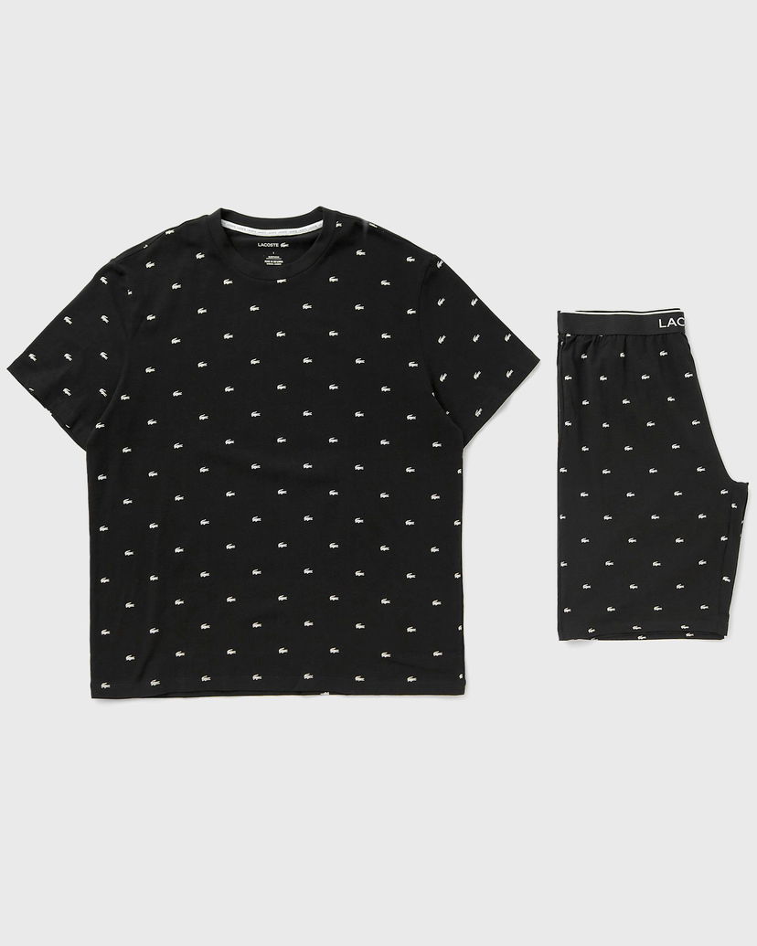 Pidžama Lacoste LOUNGEWEAR PYJAMA SET Crna | 4H3304-258