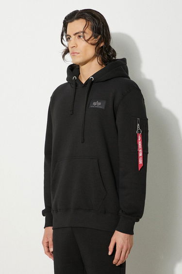 Dukserice Alpha Industries Logo Hoodie Crna | 178318.03, 3