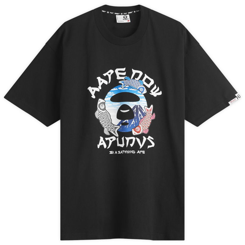 Majica kratkih rukava AAPE by A Bathing Ape AAPE Japan Graphic T-Shirt, Size Large Crna | AAPTEM1637XX-BLK