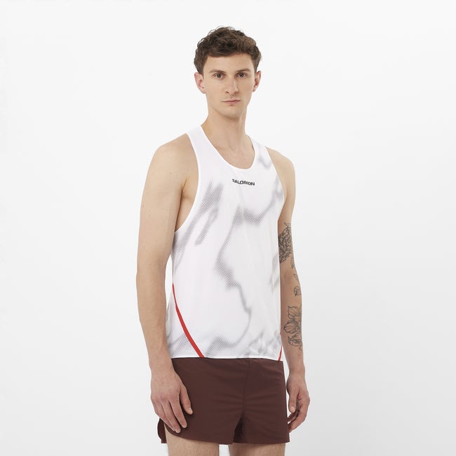 Majica bez rukava Salomon S/LAB Speed Singlet Bijela | LC2693900