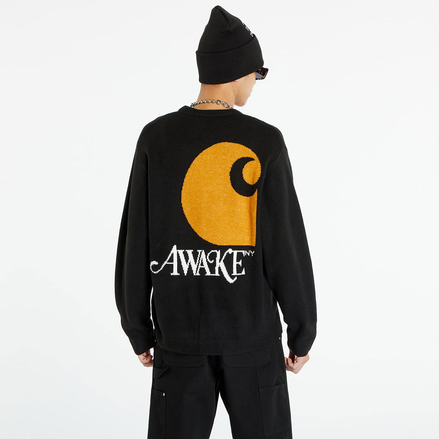 Džemper Awake NY x Carhartt WIP Cardigan Crna | AWK-CAR23-KN001-BLA, 0
