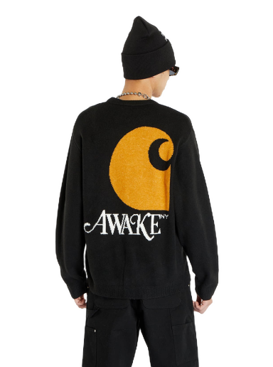 Džemper Awake NY x Carhartt WIP Cardigan Crna | AWK-CAR23-KN001-BLA