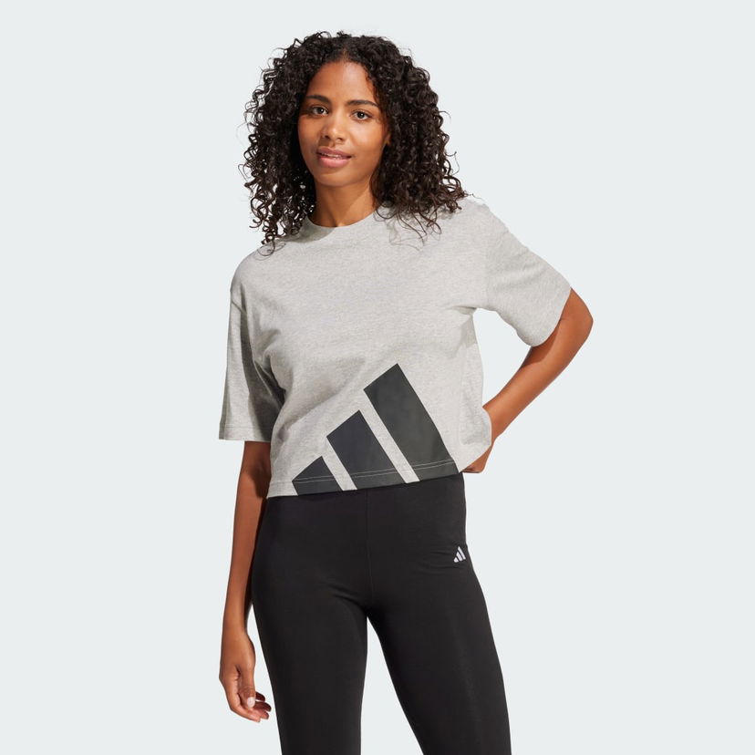 Crop top adidas Performance Logo Cropped T-Shirt Siva | JG8738