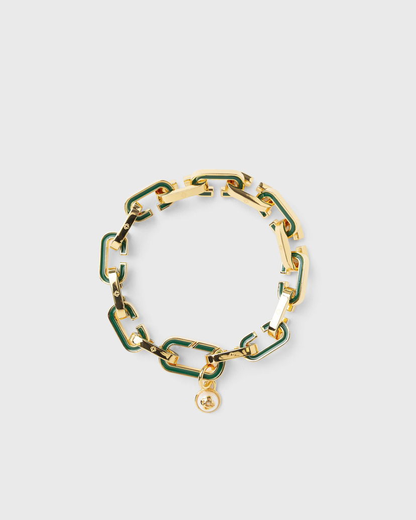 Narukvica Casablanca Enamel "C" Link Bracelet Zelena | A-AW25-JW-322-01