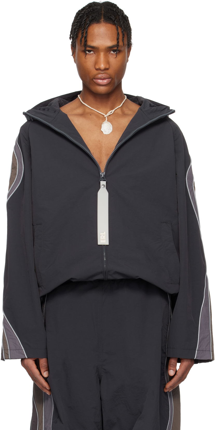 Vjetrovka ERL ERL UFO Windbreaker Jacket Crna | ERL10J015