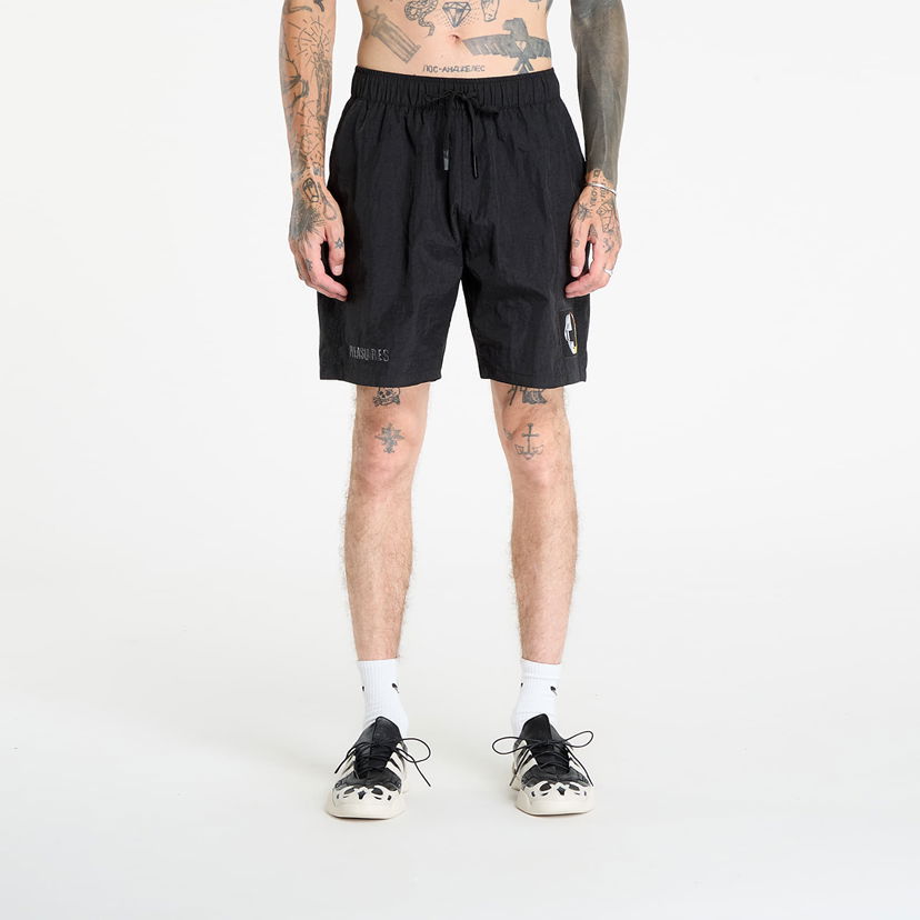 Kratke hlače Pleasures PLEASURES Daft Club Crush Hiking Shorts Crna | P25DP013-BLACK