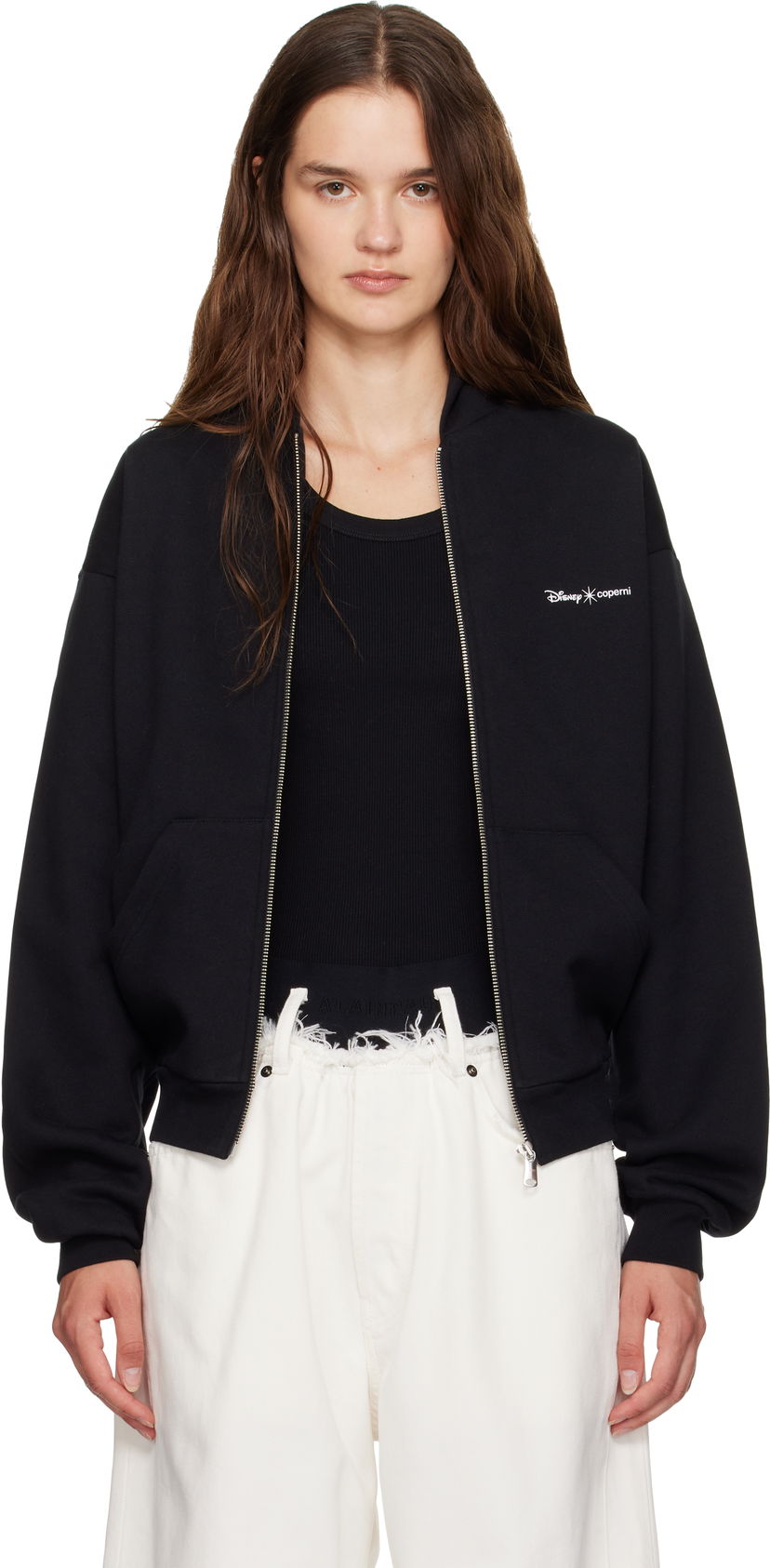 Dukserice Coperni Coperni Disney Maleficent Zip Up Hoodie Crna | DJS162F5035