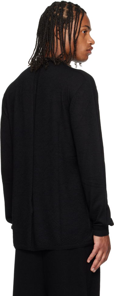 Džemper Rick Owens Rick Owens Concordians Oversized Level Sweater Crna | RU02E1627 WSL, 2