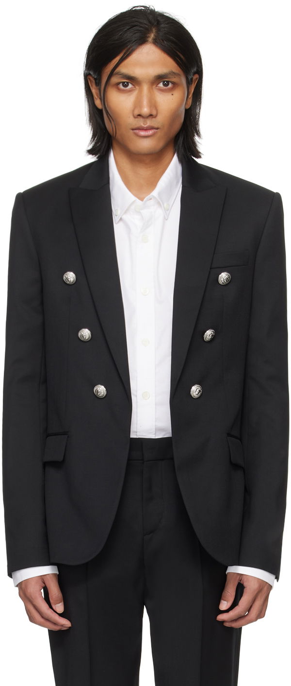 Kaputi Balmain Open Front Blazer Crna | CH1SG075WB12