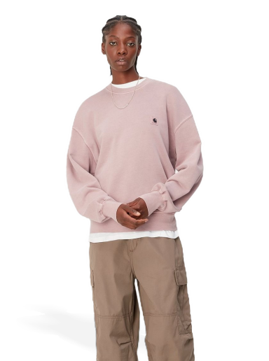 Dukserice Carhartt WIP Nelson Sweatshirt "Glassy Pink garment dyed" Ružičasta | I029537_1NJ_GD