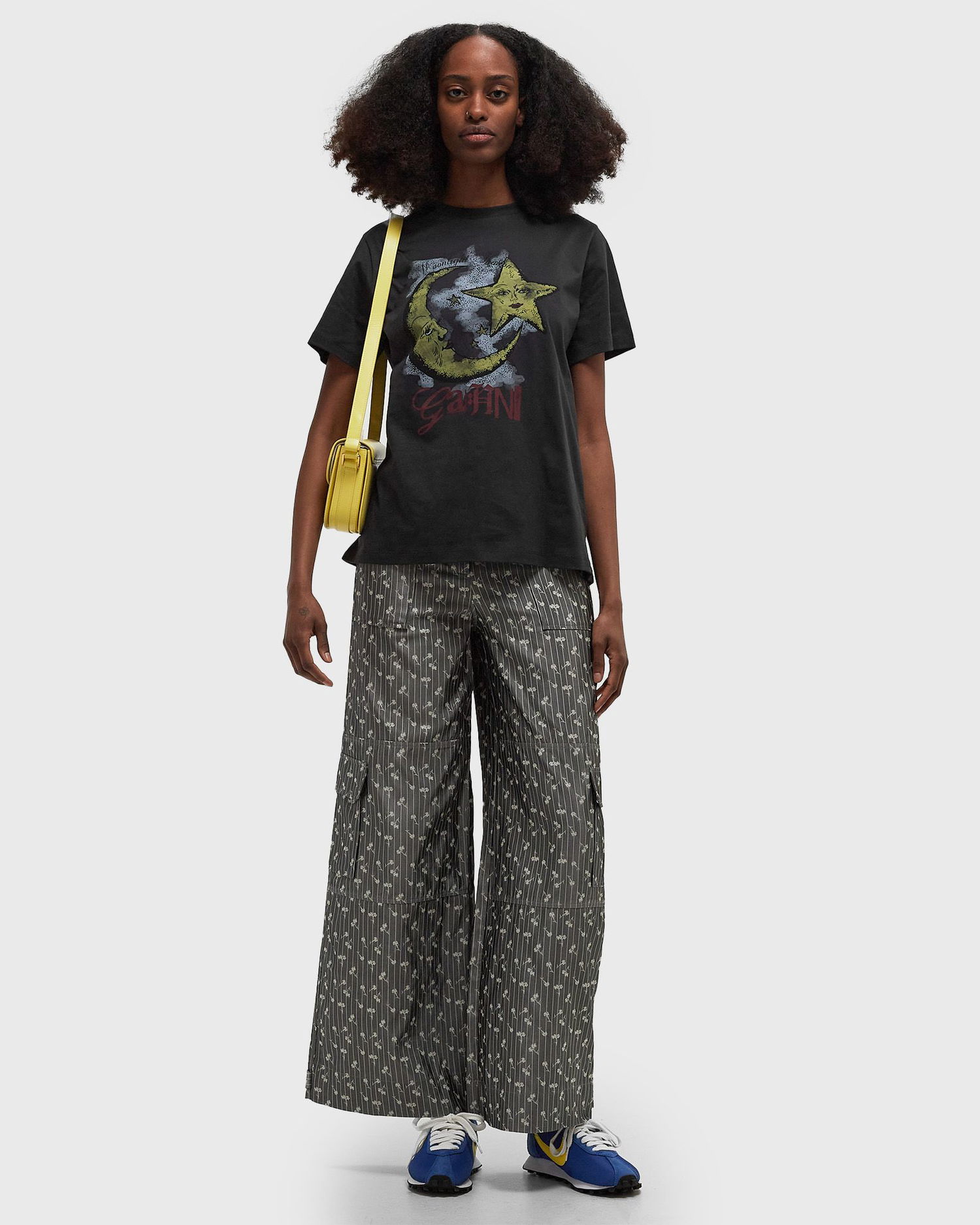 Majica kratkih rukava GANNI Relaxed Graphic T-Shirt L Crna | T4058-252, 1