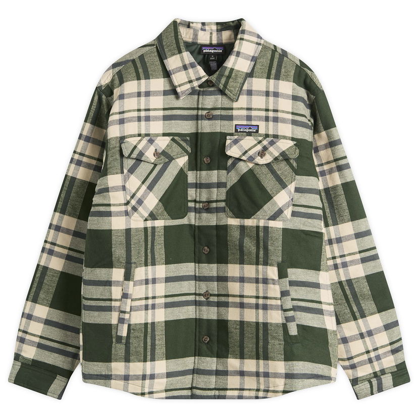 Košulja Patagonia Lightweight Insulated Fjord Flannel Shirt Zelena | 20386-AGRN