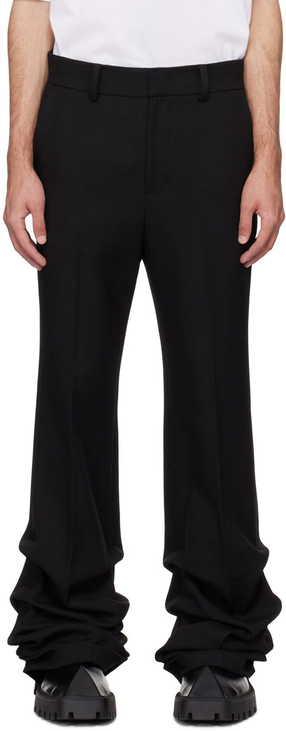 Hlače We11done Wave Trousers Crna | WD-PT0-24-219-M-BK