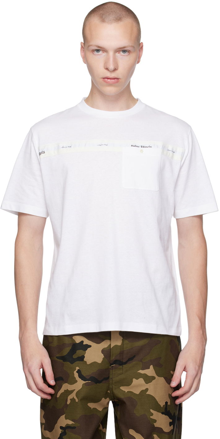 Majica kratkih rukava Palm Angels White Sartorial Bijela | PMAA092E23JER0010103