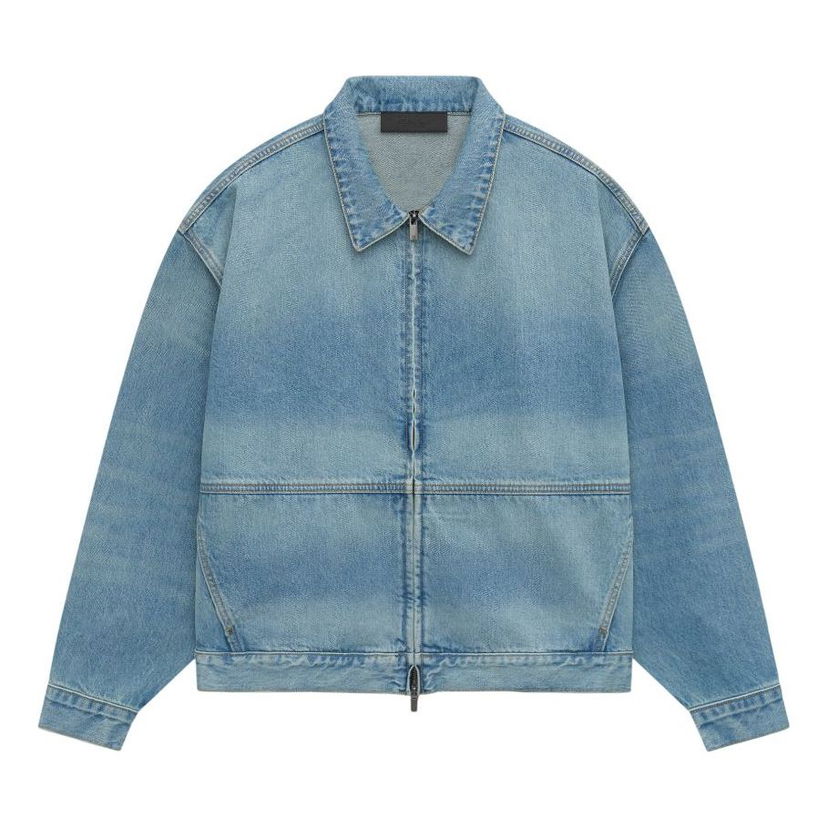 Jakna Fear of God Fear of God Essentials SS25 Trucker Denim Jacket Plava | 202HO244270F
