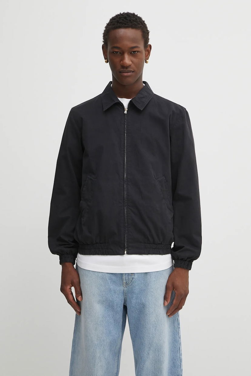 Bomber jakna A.P.C. Cotton Transitional Blouson Gilbert Crna | COHKU.M32018
