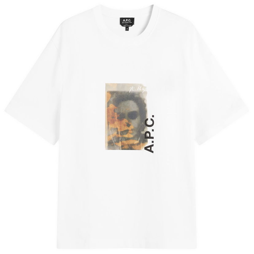 Majica kratkih rukava A.P.C. Jean Portrait T-Shirt, Size Small Bijela | COGYK-M26549-AAB