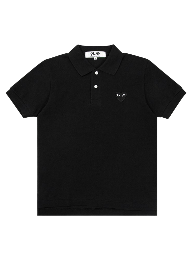 Polo majica Comme des Garçons PLAY Black Emblem Polo Shirt Crna | AZ T065 051 1