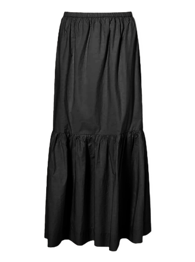 Suknja GANNI Maxi Flounce Skirt Crna | F7919-099