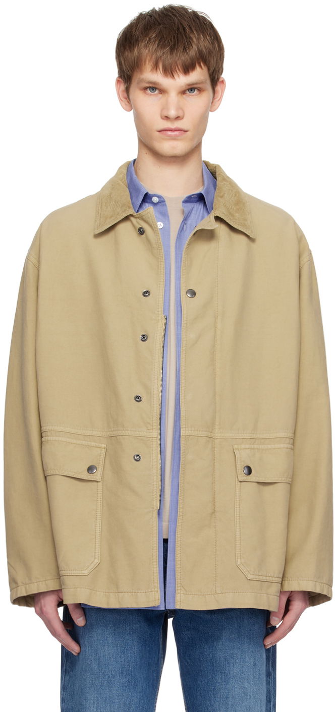 Jakna The Row Corduroy Collar Cotton Jacket Bež | 618-W2965
