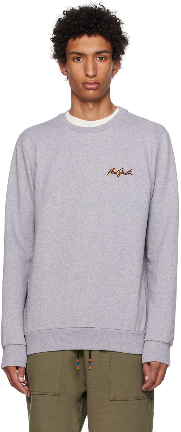 Džemper Paul Smith Paul Smith Embroidered Sweatshirt Siva | M1R-302S-LP3994