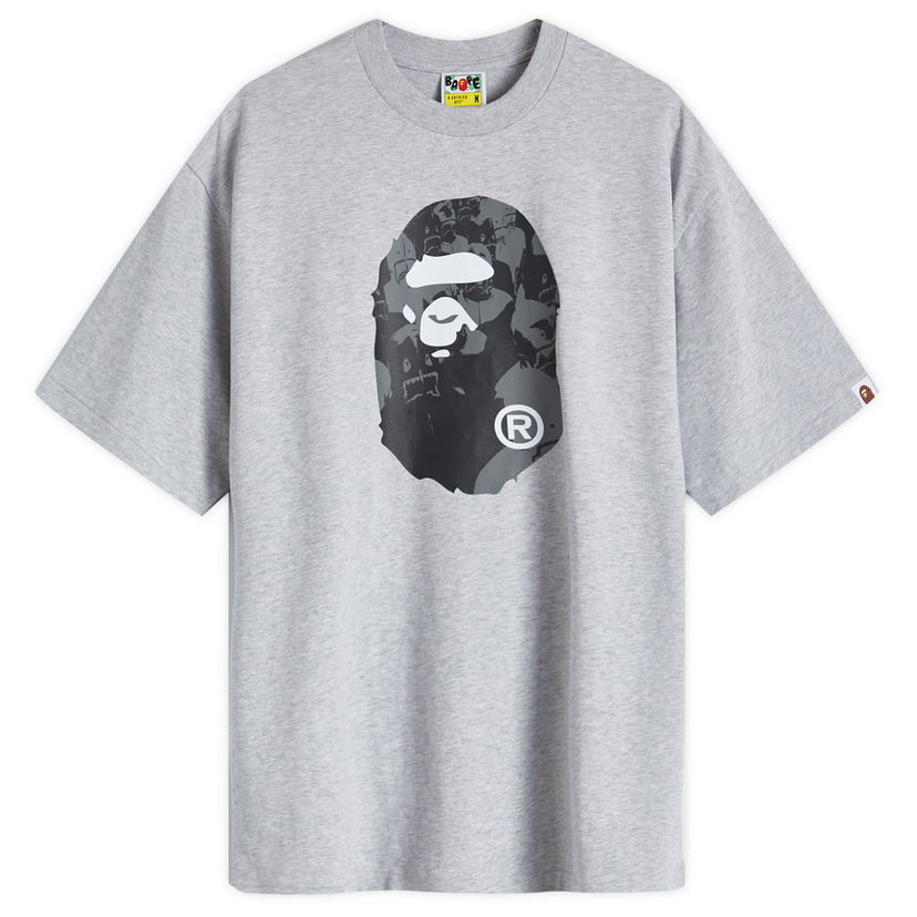 Majica kratkih rukava BAPE Shark College Logo T-Shirt Siva | 001TEK801306M-GRA
