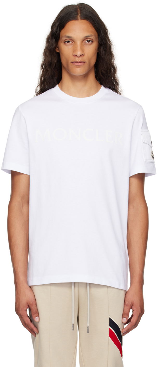 Majica kratkih rukava Moncler White Pocket T-Shirt Bijela | J20918C000548390T