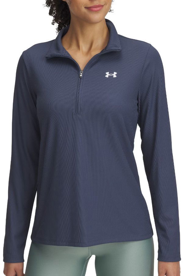 Dukserice Under Armour Tech Rib 1/2 Zip Pullover Plava | 1389857-044