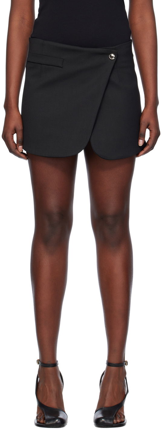 Suknja Coperni Coperni Tailored Asymmetrical Miniskirt Crna | COPJ24111
