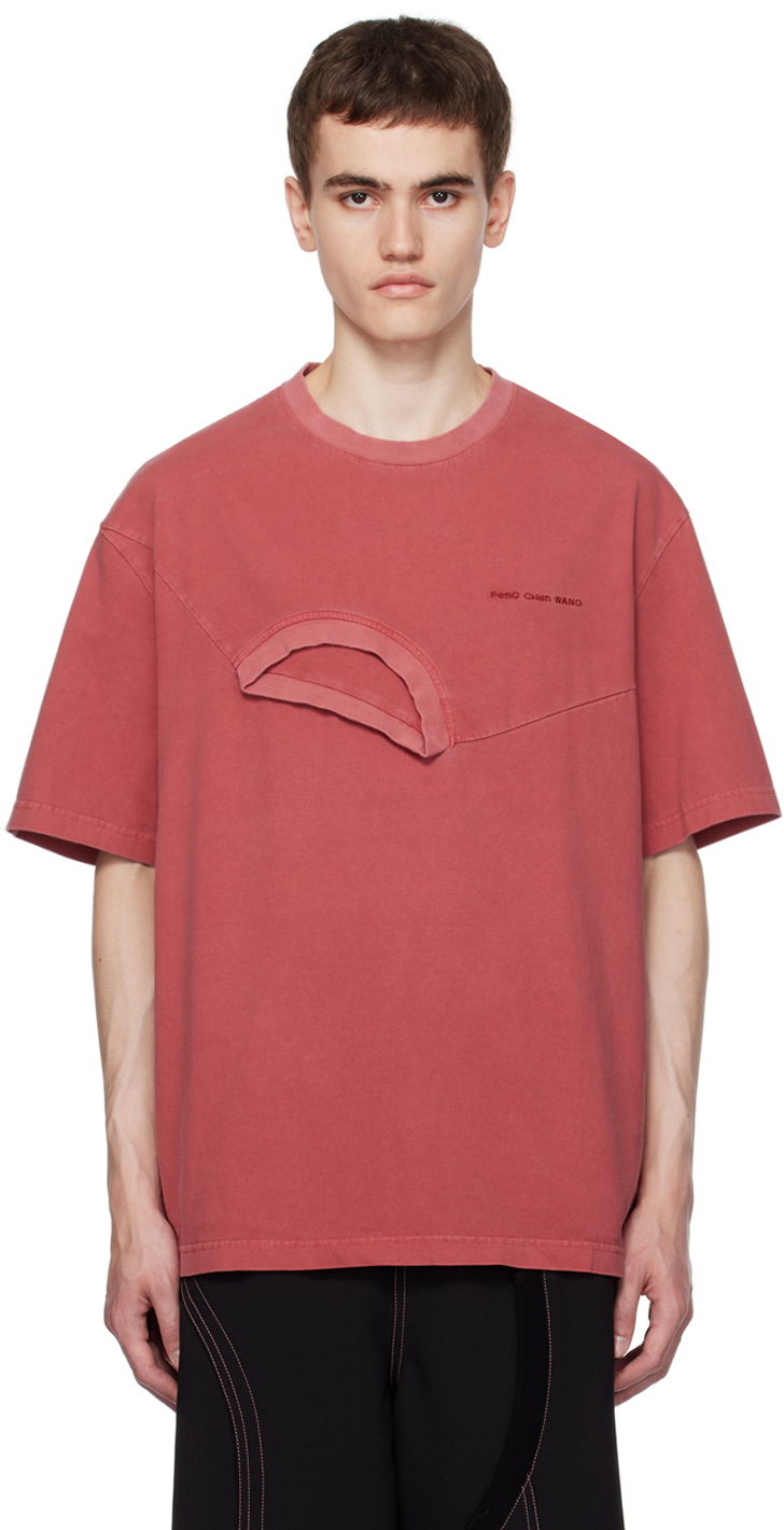 Majica kratkih rukava Feng Chen Wang Feng Chen Wang Double Neck T-Shirt Crvena | FMF16TS01