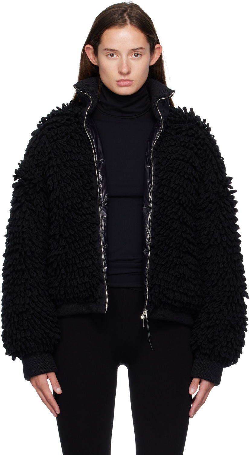 Jakna Moncler EE72 Cardigan Down Jacket Crna | K24039B00004M6567