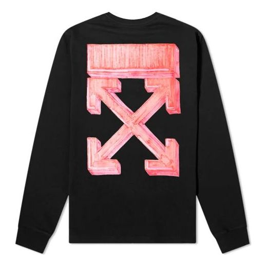 Džemper Off-White Sketch Logo Longsleeve T-Shirt Crna | OMAB001E20JER0031025, 0
