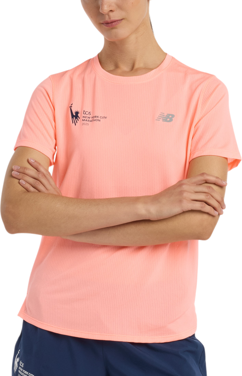 Majica kratkih rukava New Balance NYC Marathon Athletics T-Shirt Narančasta | wt53253m-gae, 0